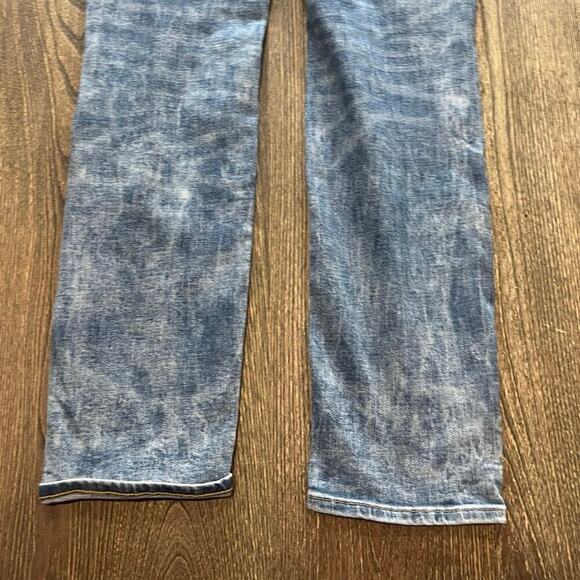 American Eagle Mens Slim Straight Jeans Distressed Medium Wash Blue Size 29x32 - Picture 11 of 12